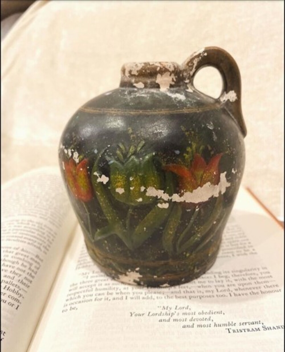 Bob's Pottery Large Creamer Pitcher